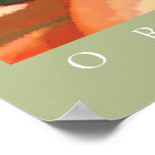 オレンジタイガーリリープリント ポスター (角)