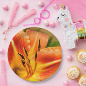 オレンジタイガーリリー紙プレート ペーパープレート (パーティー)