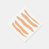オレンジタイガー付きナプキンストライプズ スタンダードカクテルナプキン (角)