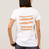 オレンジタイガー付きTシャストライプツ Tシャツ (裏面)