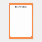 オレンジタイガー無地のカラーカスタム ポストイット (正面)