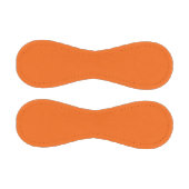 オレンジタイガー無地のカラー 野球ボール (パネル)