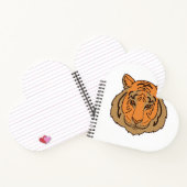 オレンジタイガー顔 ノートブック (内部)