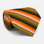オレンジタイストライプのプ ネクタイ (ロール)