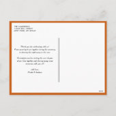 オレンジタイポグラフィメリークリスマスフォトコラージュ シーズンポストカード (裏面)