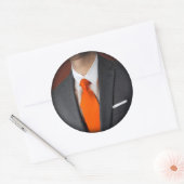 オレンジタイ ラウンドシール (封筒)