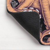 オレンジタコ触手インク マウスパッド (コーナー)