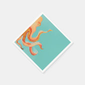 オレンジタコ スタンダードカクテルナプキン (角)