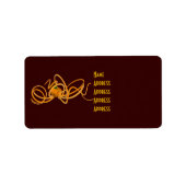 オレンジタコ ラベル (正面)