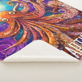 オレンジタコ | Full Moon パーソナライズされた with Name シェルパブランケット (3/4)