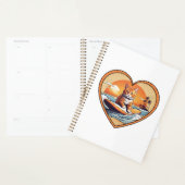 オレンジタビーのサーフィン猫 プランナー手帳 (ディスプレー)