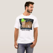 オレンジタビーキャットパーティー動物 Tシャツ (正面フル)