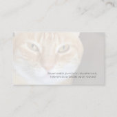 オレンジタビーキャットペットシッター 名刺 (裏面)