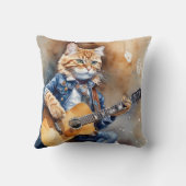 オレンジタビーキャットロックスター遊のアコースティックギター クッション (裏面)