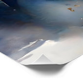 オレンジタビーキャットロックスター遊のアコースティックギター ポスター (コーナー)