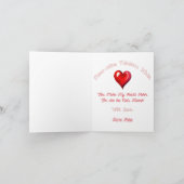 オレンジタビーキャット&ハートパーフェクトバレンタインカード シーズンカード (内部)