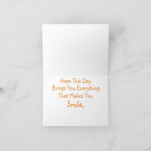 オレンジタビー猫 カード (内部)