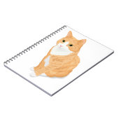 オレンジタビー猫 ノートブック (左側)