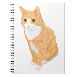 オレンジタビー猫 ノートブック