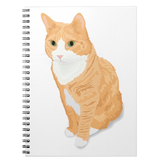 オレンジタビー猫 ノートブック (正面)