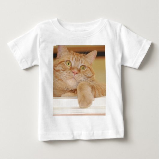 オレンジタビー猫 ベビーTシャツ (正面)