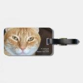 オレンジタビー猫 ラゲッジタグ (裏面横)