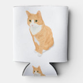オレンジタビー猫 缶クーラー (正面)