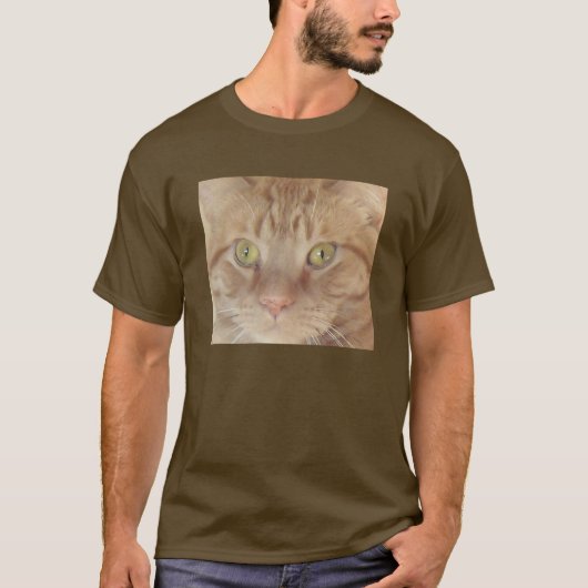 オレンジタビー猫 Tシャツ (正面)