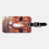 オレンジタブビーキャットのマーフィー ラゲッジタグ (正面横)