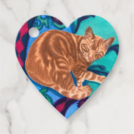 オレンジタブビーキャットウォーター色 フェイバータグ