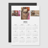 オレンジタブビーキャットジンジャー2025磁気カレンダー (正面/裏面)