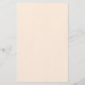 オレンジタブビーキャットピーキング上カスタム文字ベージュ 便箋 (裏面)