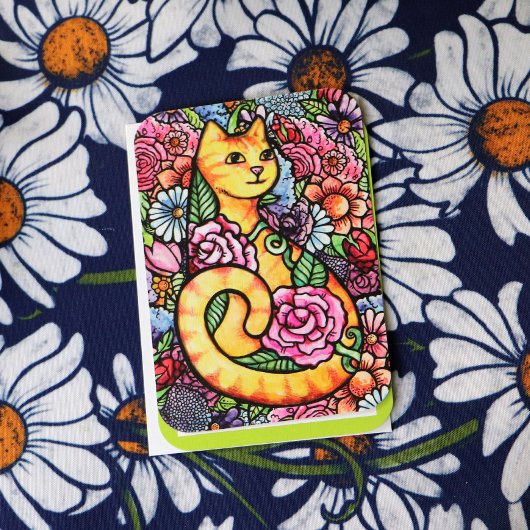 オレンジタブビーキャットフラワーガーデン 招待状