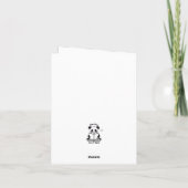 オレンジタブビーキャットミョイクリスマスカード サンキューカード (裏面)