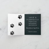 オレンジタブビーキャットミョイクリスマスカード サンキューカード (内部)