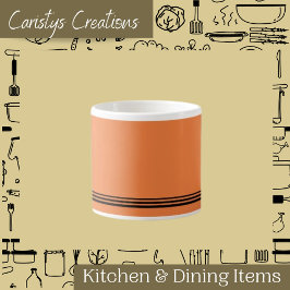 オレンジタンコンテンポラリーゲリンストライプズ エスプレッソカップ