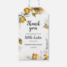 オレンジタンジェリンガール赤ちゃんシャワーはギフトラベルを好む