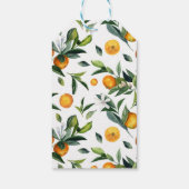 オレンジタンジェリンガール赤ちゃんシャワーはギフトラベルを好む ギフトタグ (裏面)