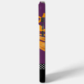 オレンジタンパーソナライズされたゲリンナス・ダマスク Case-Mate iPhoneケース (裏面 / 左)