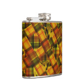 オレンジタータンチェックハイランド牛、スキットル フラスク (右)