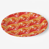 オレンジダイヤモンドきらきら光るファンシーハローウィンパーティ ペーパープレート (アングル)