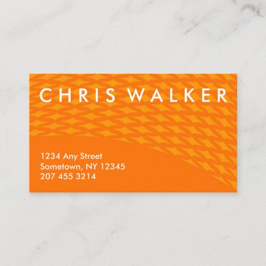 オレンジダイヤモンドの質の専門の名刺 名刺 (正面)