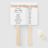 オレンジダイヤモンドインフィニティ結婚式 プログラムファン ハンドファン (正面&裏面)