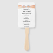 オレンジダイヤモンドインフィニティ結婚式 プログラムファン ハンドファン (正面)