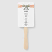 オレンジダイヤモンドボウ結婚式 プログラム ハンドファン (裏面)