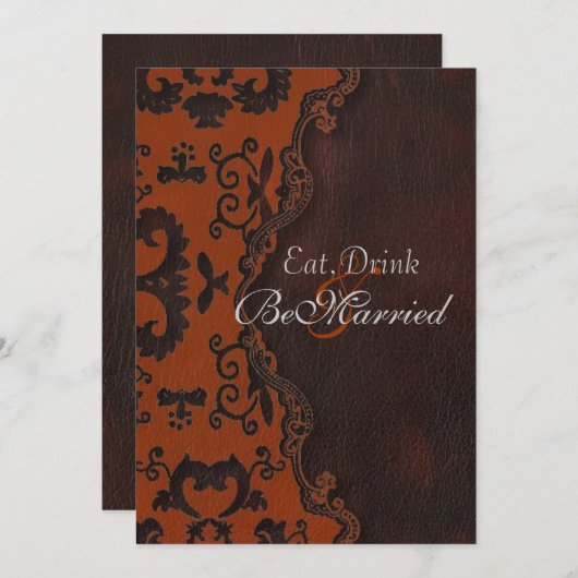 オレンジダマスクウエスタンリハーサルディナー招待状 招待状 (正面/裏面)