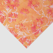 オレンジダマスク織パターン 薄葉紙 (詳細)