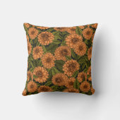 オレンジダリアガーデン クッション (裏面)