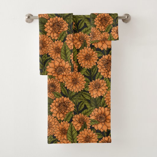 オレンジダリアガーデン バスタオルセット (インサイチュ)