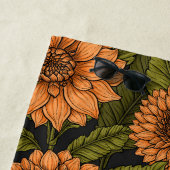 オレンジダリアガーデン ビーチタオル (インサイチュ)